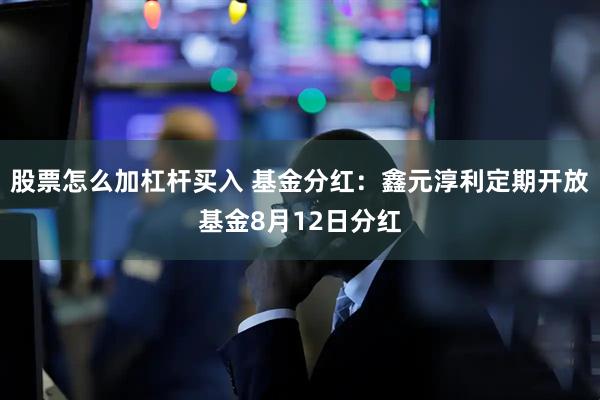 股票怎么加杠杆买入 基金分红：鑫元淳利定期开放基金8月12日分红